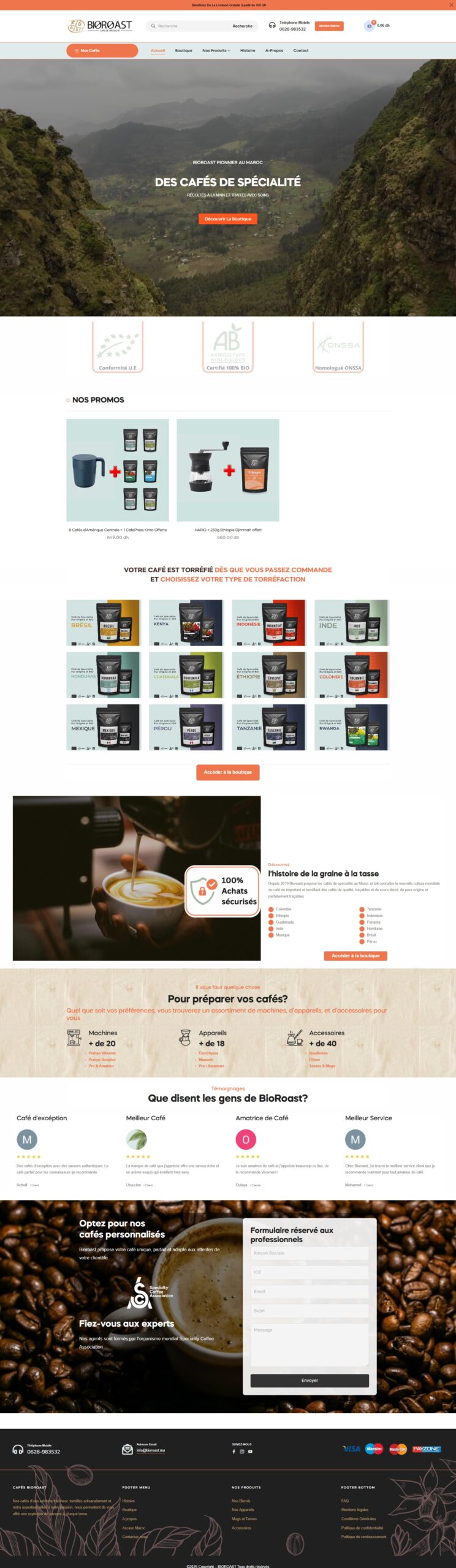 Bioroast Shopify